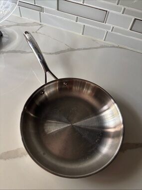 Henckels 10” Stainless Steel Frying Pan - Brushed Silver Finish